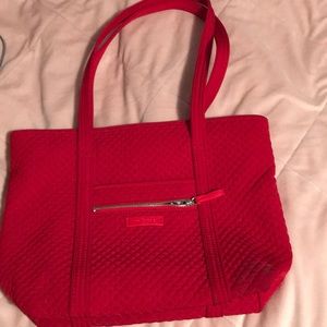 Red "iconic Vera tote" purse